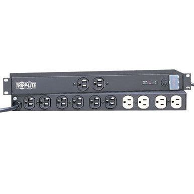 Isobar Surge Protector Rackmount Metal 12 Outlet 15ft Cord 1U RM 3840 Joules Black - ISOBAR12ULTRA
