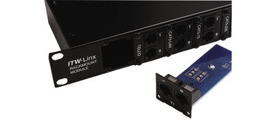 Surge Protector, 75 V, 6 AWG, 14 AWG Sol, Rack Mount - RM-12-CAT6-75/POE