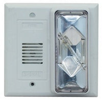 Horn/Strobe, 0.125 A, 0.175 A, 92 dB at 1m, 82 dB at 10 ft., 24 VAC, 24 VDC, Clear/Neutral White
