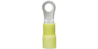 Lug, Ring; Funnel Entry; Copper; Insulated; 600V; 10 AWG; 1/4 in. - PV10-14RX-L