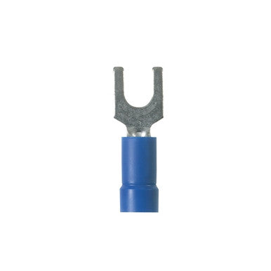 Terminal, Standard Fork; Vinyl-Insulated; 600V; 16 to 14 AWG; No. 8 - PV14-8F-C