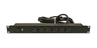 Power Strip, 125 V, 15 A, 6 -Outlet, Horizontal, Vertical - 7219
