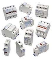 Fuse Holder, 30 A, 600 VAC, 600 VDC, 3P, DIN Rail, Class CC, Clip-in, 200 kA, Phillips/Slot Head - USCC3