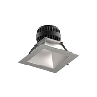 6in. Downlight Trim, Square, Clear Anodized Diffuse Reflector