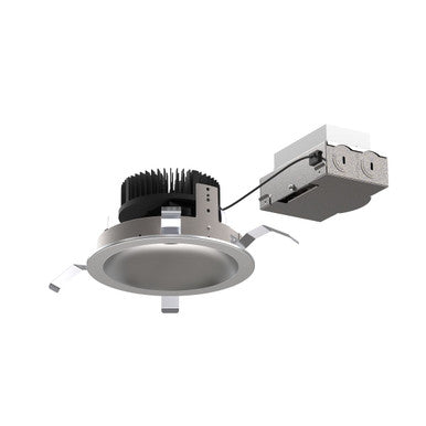 6in. Shallow Downlight Trim, Round, Semi-Specular Clear Reflector