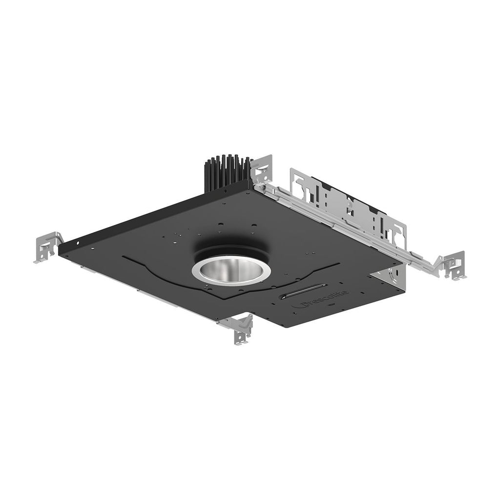 3in. Wall Wash Trim, Round, Medium Lumen, 80+ CRI, 3500K, Single Open WW, Semi-Specular Clear Reflector, White Flange