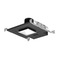 4in. Wall Wash Trim, Square, Standard Lumen, 80+ CRI, 3500K, Lensed WW, Semi-Specular Clear Reflector, White Flange