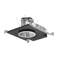 6in. Wall Wash Trim, Round, Medium Lumen, 80+ CRI, 3500K, Single Open WW, Semi-Specular Clear Reflector