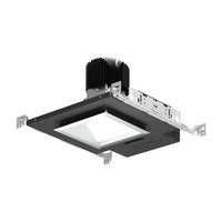 6in. Wall Wash Trim, Square, Standard Lumen, 80+ CRI, 3500K, Lensed WW, Semi-Specular Clear Reflector, White Flange