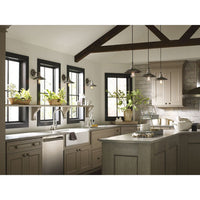 Archives Collection One-Light Antique Nickel PMS Matte Cool Grey #9 Shade Farmhouse Mini-Pendant Light - Dry Location Listed