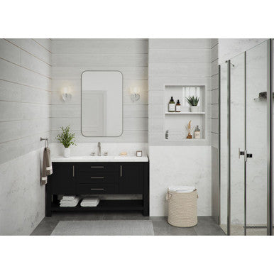 Archie Collection One-Light Polished Chrome Clear Double Prismatic Glass Coastal Bath Vanity Light