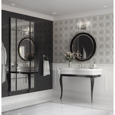 Elara Collection Two-Light New Traditional Brushed Nickel Clear Glass Bath Vanity Light - Damp Location Listed