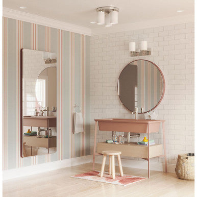 Merry Collection Two-Light Polished Chrome and Etched Glass Transitional Style Bath Vanity Wall Light