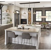 Carbon Collection One-Light Polished Nickel Etched White Glass Mid-Century Modern Pendant Light - Dry Location Listed