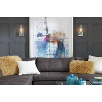 Clarion Collection One-Light Brushed Nickel and Clear Glass Modern Style Bath Vanity Wall Light