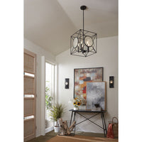 Cumberland Collection One-Light Black Wall Sconce - Damp Location Listed