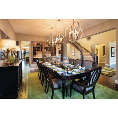 Equinox Collection Six-Light Foyer Pendant - Dry Location Listed - P3889-126