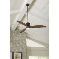 Farris Collection Three-Blade Carved Wood 60