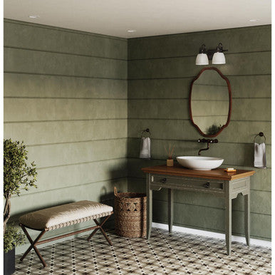 Preston Collection Two-Light Coastal Matte Black Bath and Vanity Light - Damp Location Listed