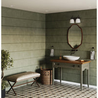 Preston Collection Two-Light Coastal Matte Black Bath and Vanity Light - Damp Location Listed