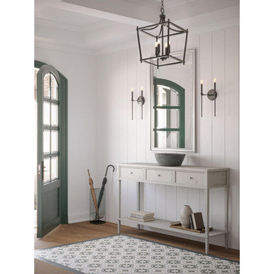 Parkhurst Collection Black Four-Light Foyer - Dry Location Listed