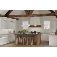 School House Pendant Collection One-Light Brushed Nickel White Opal Glass Coastal Mini-Pendant Light - Dry Location Listed
