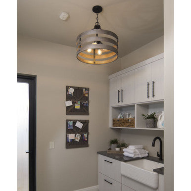 Gulliver Collection Four-Light Graphite Coastal Pendant Light - Dry Location Listed