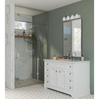 Gather Collection Four-Light Polished Chrome Etched Glass Traditional Bath Vanity Light - Damp Location Listed