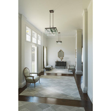 Glayse Collection Five-Light Antique Bronze Clear Glass Luxe Pendant Light - Dry Location Listed