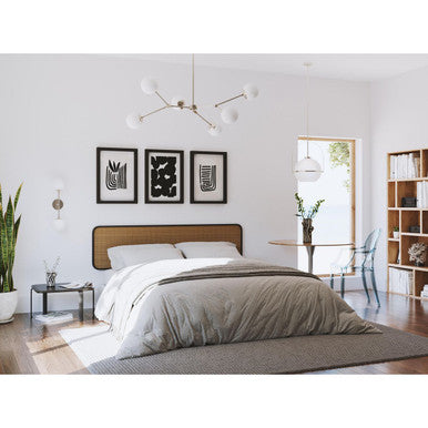Delayne Collection One-Light Mid-Century Modern Brushed Nickel Etched Opal Glass Pendant Light - Dry Location Listed - Model P500359-009