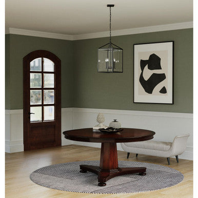Hilllcrest Collection Four-Light Matte Black Transitional Hall & Foyer Light - Dry Location Listed - Model P500441-31M