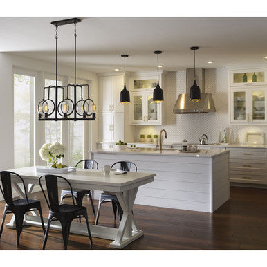 Era Collection One-Light Matte Black and Gold Global Pendant Light - Dry Location Listed - Model P500032-031