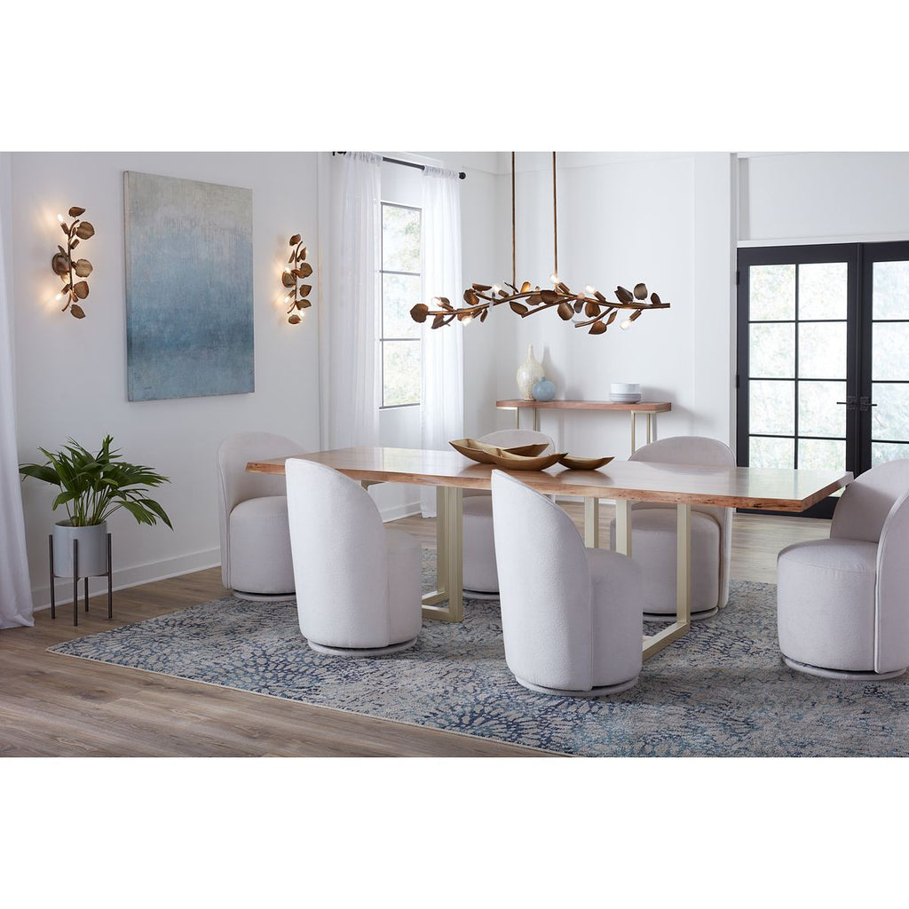 Laurel Collection 7-Light Gold Ombre Transitional Linear Light - Dry Location Listed