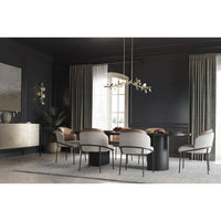 Laurel Collection 7-Light Gilded Silver Transitional Linear Light - Dry Location Listed