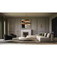 Lusail Collection Thirteen-Light Soft Gold Luxe Industrial Chandelier - Dry Location Listed