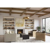 Lusail Collection Four-Light Soft Gold Luxe Industrial Pendant - Dry Location Listed