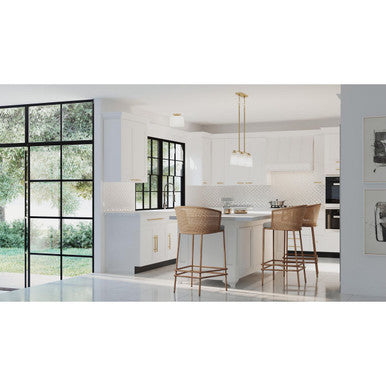 Adley Collection Three-Light Satin Brass Etched White Glass New Traditional Linear Chandelier - Dry Location Listed