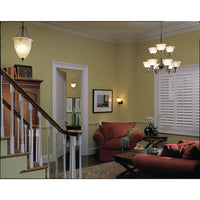 Madison Collection One-Light Antique Bronze Etched Glass Traditional Bath Vanity Light