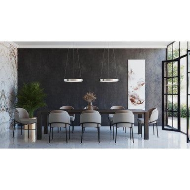 Inverse LED Collection Modern Brushed Nickel Pendant - Damp Location Listed - Model P500370-009-30