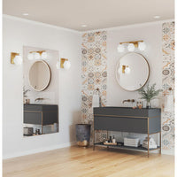 Copeland Collection One-Light Brushed Gold Mid-Century Modern Vanity Light
