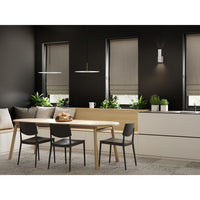 Spoke LED Collection Brushed Nickel Modern Style Hanging Pendant Light - Damp Location Listed