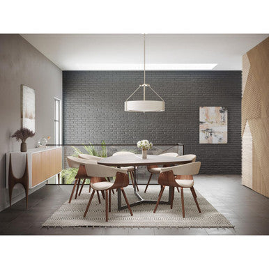 Ratio Collection Four-Light Pendant - Dry Location Listed