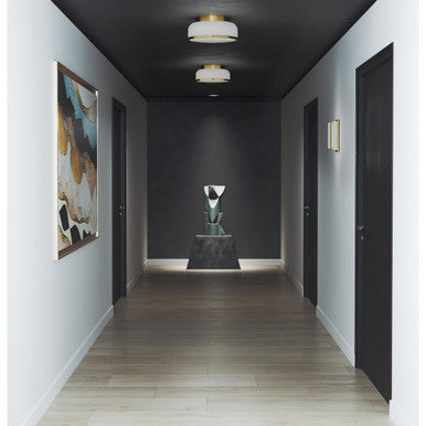 Parkhurst Collection Two-Light Brushed Bronze Etched Glass New Traditional Wall Sconce - Damp Location Listed