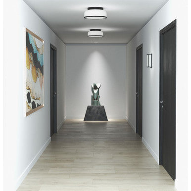 Parkhurst Collection Two-Light Matte Black New Traditional 11-1/4