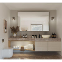 Glayse Collection One-Light Antique Bronze Clear Glass Luxe Bath Vanity Light