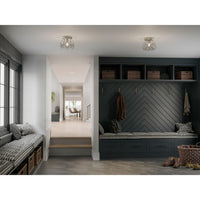 Cinq Collection Brushed Nickel One-Light 12