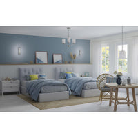 Hartwick Collection Brushed Nickel One-Light Wall Sconce - Damp Location Listed - Model P710088-009