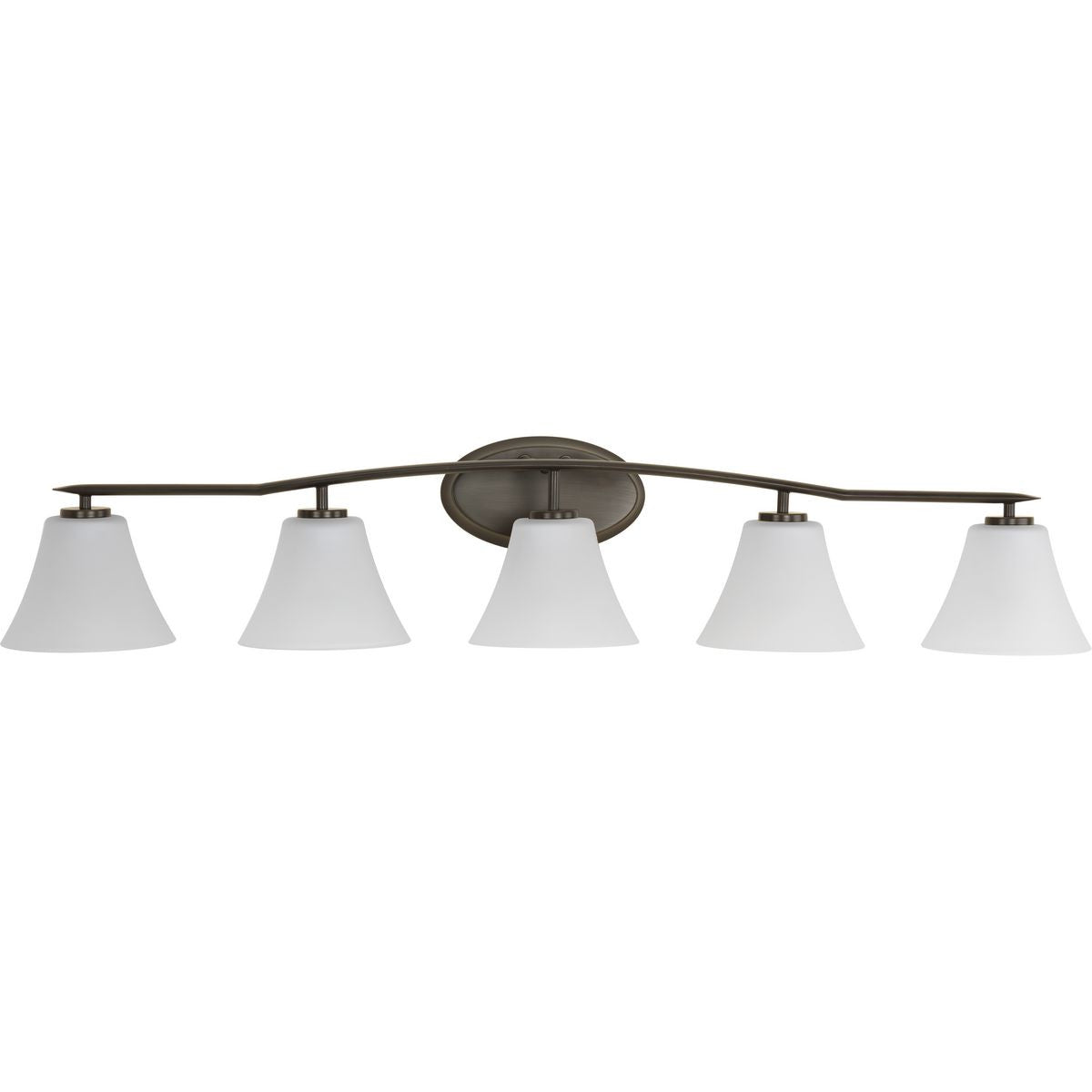 Progress Lighting Bath & Vanity Light - Bravo Collection Five-Light Bath & Vanity - Model P2016-20W