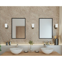 Inspire Collection One-Light Antique Bronze Etched Glass Traditional Bath Vanity Light