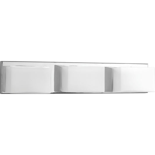 Progress Lighting Bath & Vanity Light - Ace LED Collection Three-Light Polished Chrome Etched Glass Modern LED Bath Vanity Light - Model P2144-1530K9
